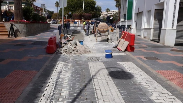 Street in La Cala next to La Tenencia de Mijas.