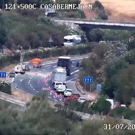 Sinkhole works causing major jams on road from Malaga to Cordoba.