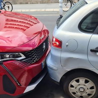 Badly parked cars