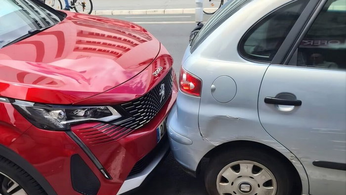 Badly parked cars