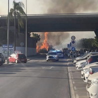 Blaze near El Ingenio.