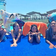 International mermaids come to Benidorm.