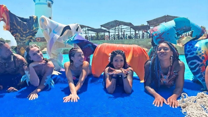 International mermaids come to Benidorm.