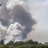 France wildfires threaten Fontainebleau Palace.