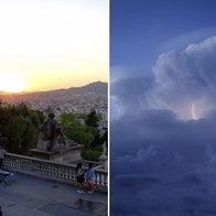 Weekend of heatwave and hailstones.