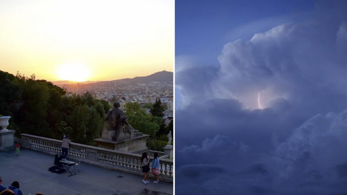 Weekend of heatwave and hailstones.