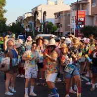 Participants in the parade.