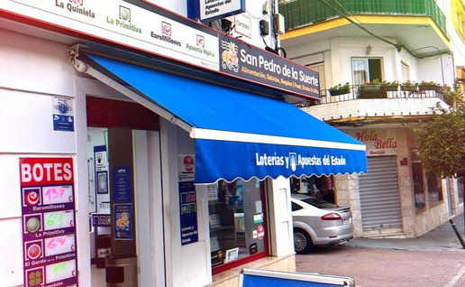 winning lottery shop in San Pedro