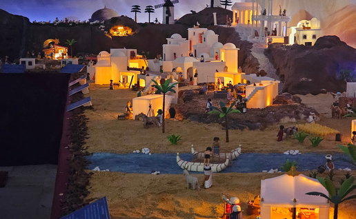 A Playmobil exhibition.