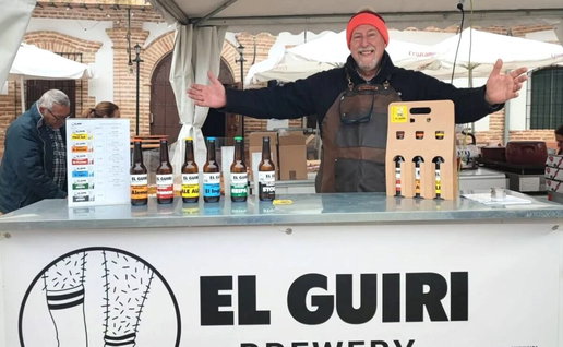 John Monk presents El Guiri beer.