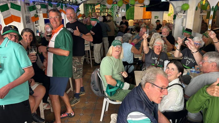 Saint Patrick's almost a Nerja local celebration.