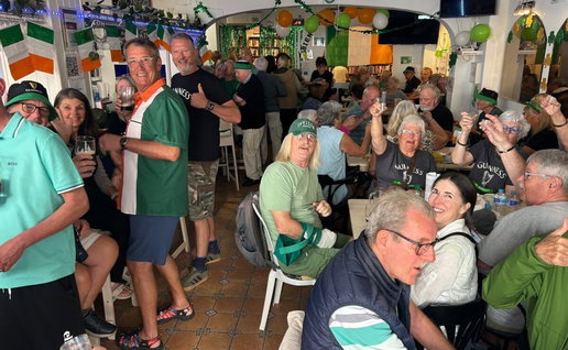 Saint Patrick's almost a Nerja local celebration.