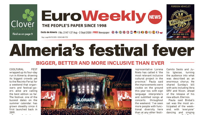 Costa de Almeria 27 Aug – 2 Sep 2026 Issue 2147