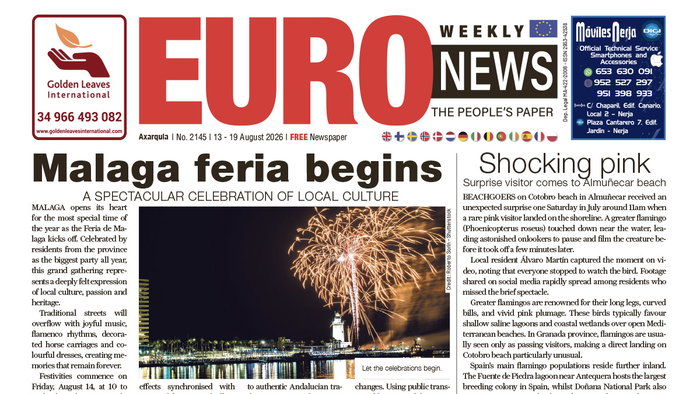 Axarquia 13 – 19 August 2026 Issue 2145
