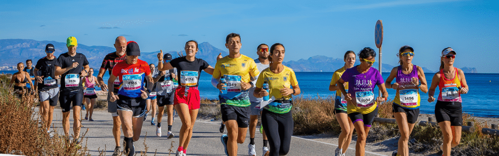 Costa Blanca half marathon takes runners from Alicante to Santa Pola along Mediterranean coast