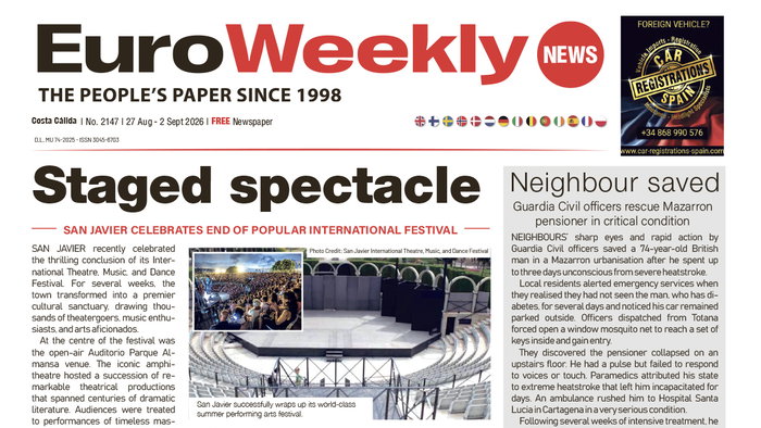 Costa Calida 27 Aug – 2 Sep 2026 Issue 2147