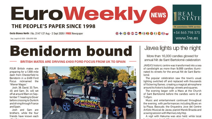 Costa Blanca North 27 Aug – 2 Sep 2026 Issue 2147