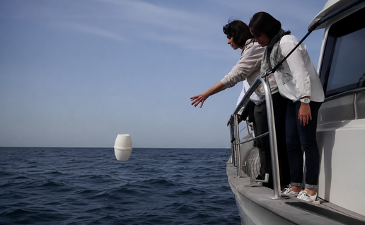 Final farewell at sea.