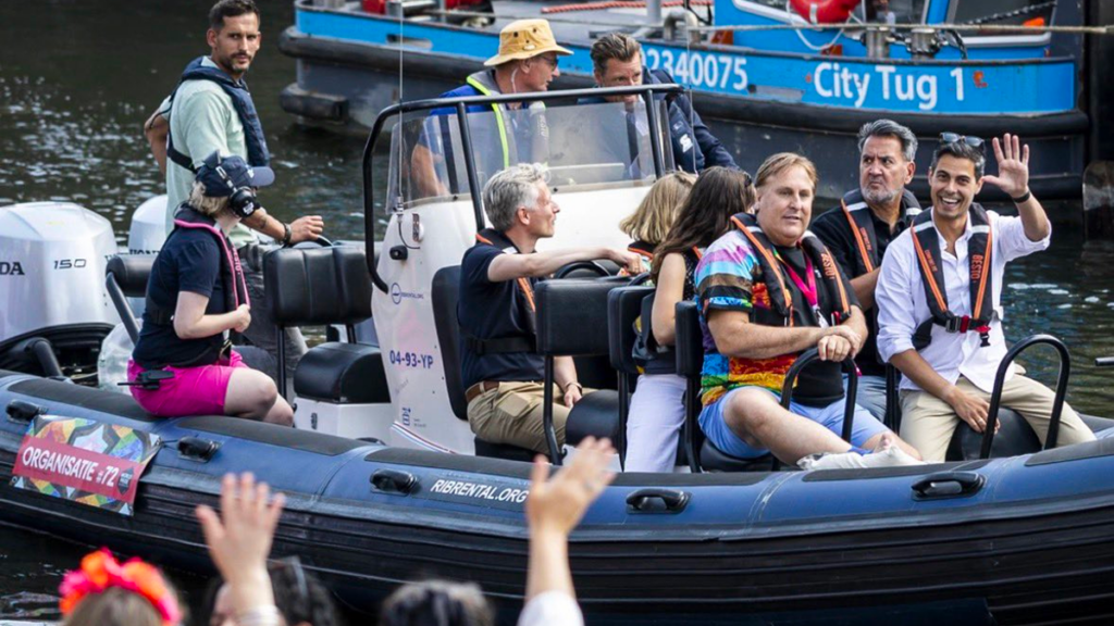 Dutch PM Rob Jetten makes history on Amsterdam Pride boat