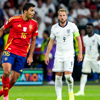 Spain Vs England during the 2024 Euro's final match