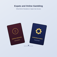 view of ai image of 2 passports for UK and European Union