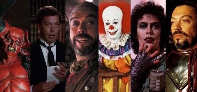 Many faces of Tim Curry.