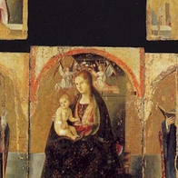 Three panels of Antonello da Messina's 1473 San Gregorio Polyptych, stolen from Messina's regional museum this month.