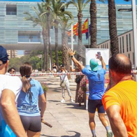 Finally crosses the finish line in Benidorm after gruelling 42-kilometre run