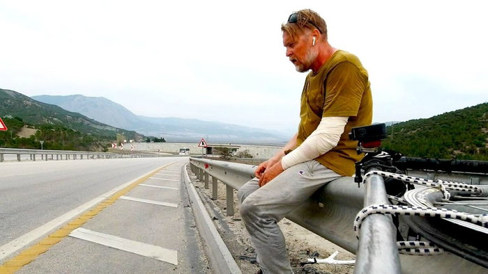 Karl Bushby in Bolu Province, Turkey.