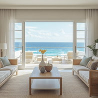 View of a modern mediterranean living room