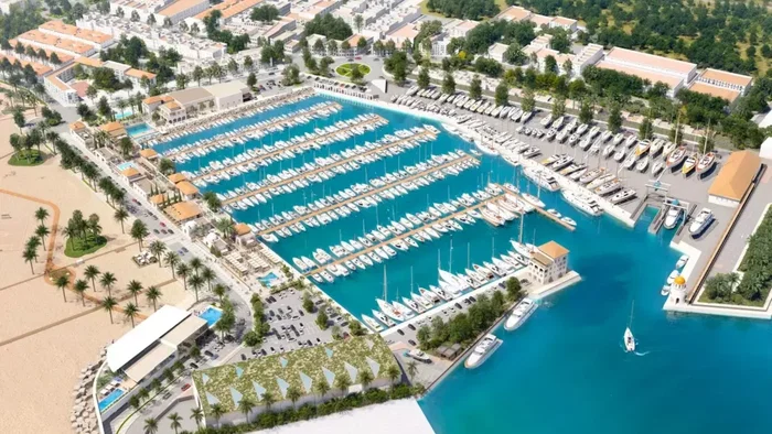Drawings for new Motril marina project.