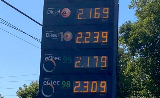 Repsol petrol station prices today.