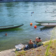 Rhine river basel