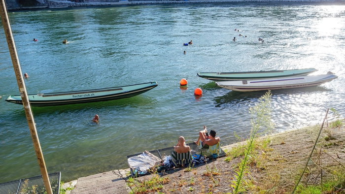 Rhine river basel