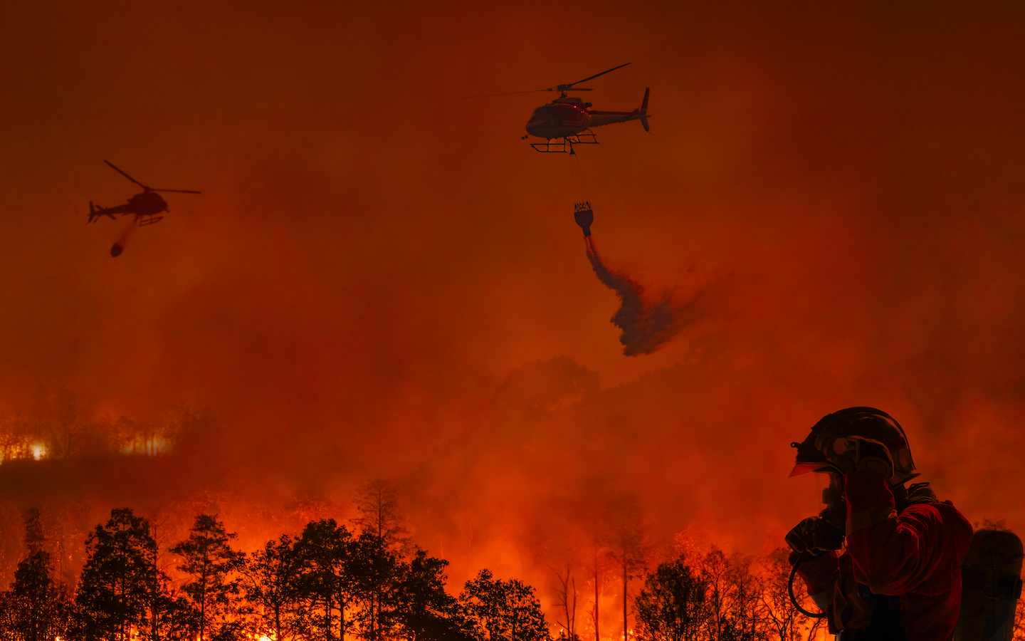 Two firefighting heroes killed after helicopters collide battling Greece ...