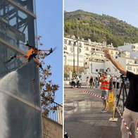 Mijas trials drone technology in the Pueblo.