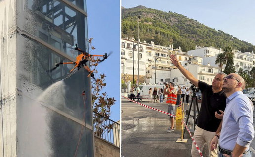 Mijas trials drone technology in the Pueblo.