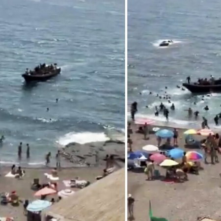 62 migrants arrive on family beach near Cartagena
