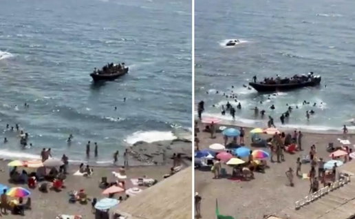 62 migrants arrive on family beach near Cartagena