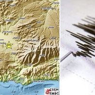 Seismic map in Malaga Province
