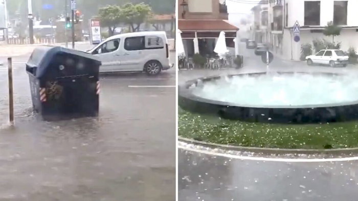 Puebla de Don Fadrique flash flooding.