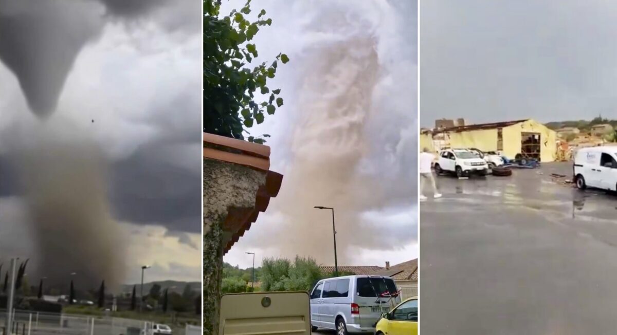 Riesiger Tornado fegt durch Südfrankreich, Vuelta-Fahrer fliehen vor ...