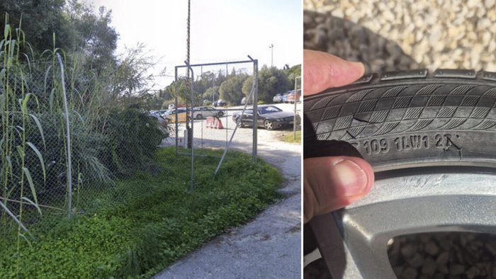 Tyres slashed delaying tactic scam