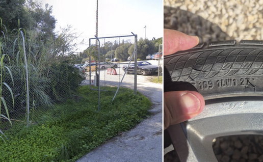 Tyres slashed delaying tactic scam