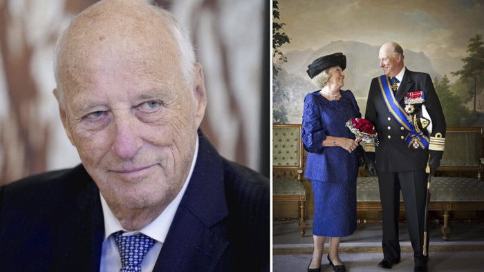 HM King Harald V with Queen Sonja.