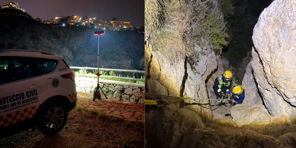 Eight rescued after being trapped by rising tide at Cala dels Testos