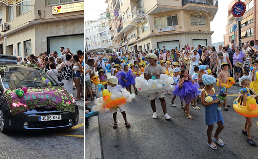 Fancy dress steals the show during the Grand Parade in Calpe