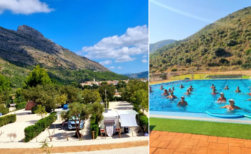 Camping Benigembla, located in the inland Marina Alta, achieved the highest rating in Spain
