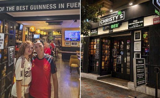 Friends' night at Christy's.