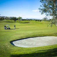 The golf course.